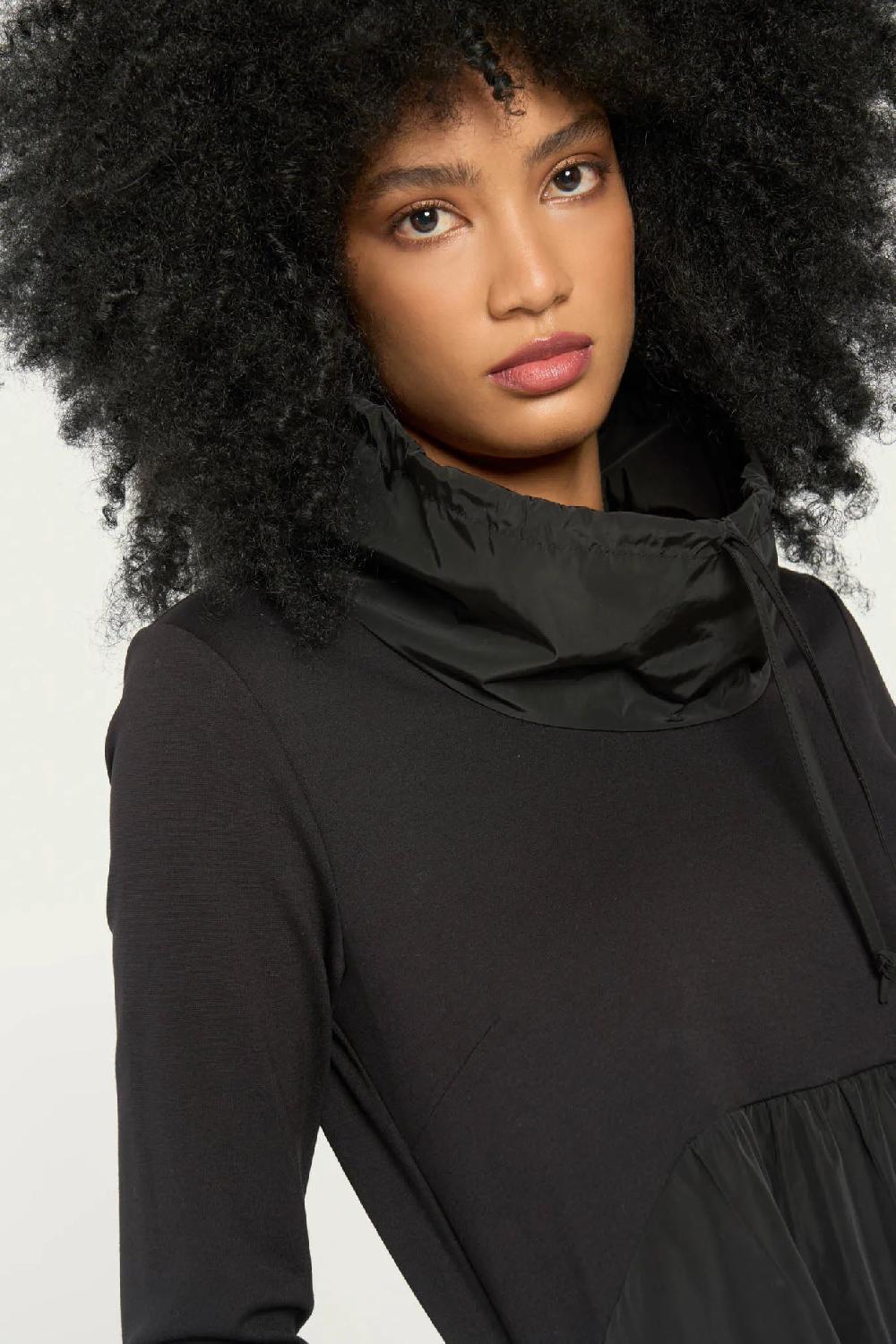 Vicario Cinque Abito In Punto Milano E Taffeta Amanda