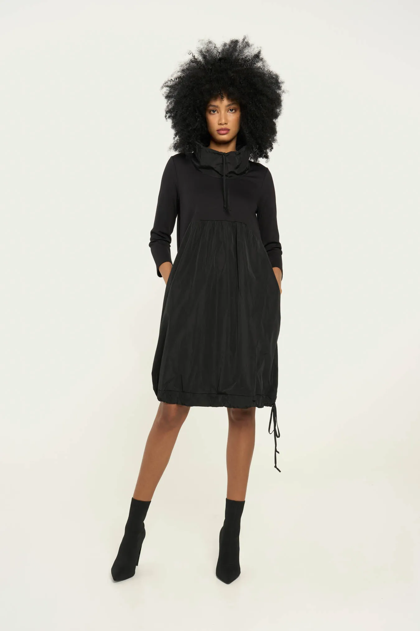 Vicario cinque Abito in punto milano e taffeta Amanda