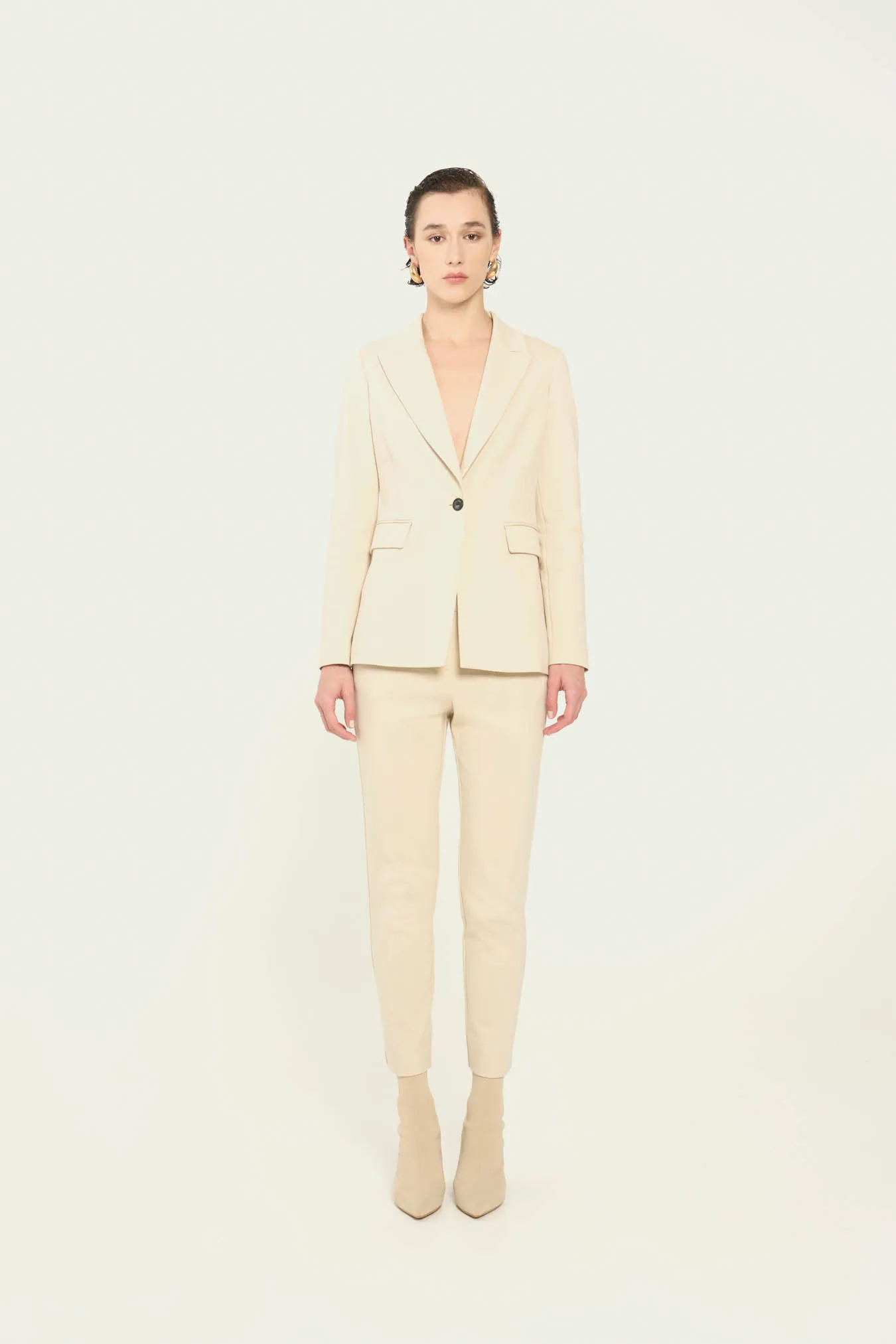 Vicario Cinque Blazer Monopetto In Punto Milano Raela