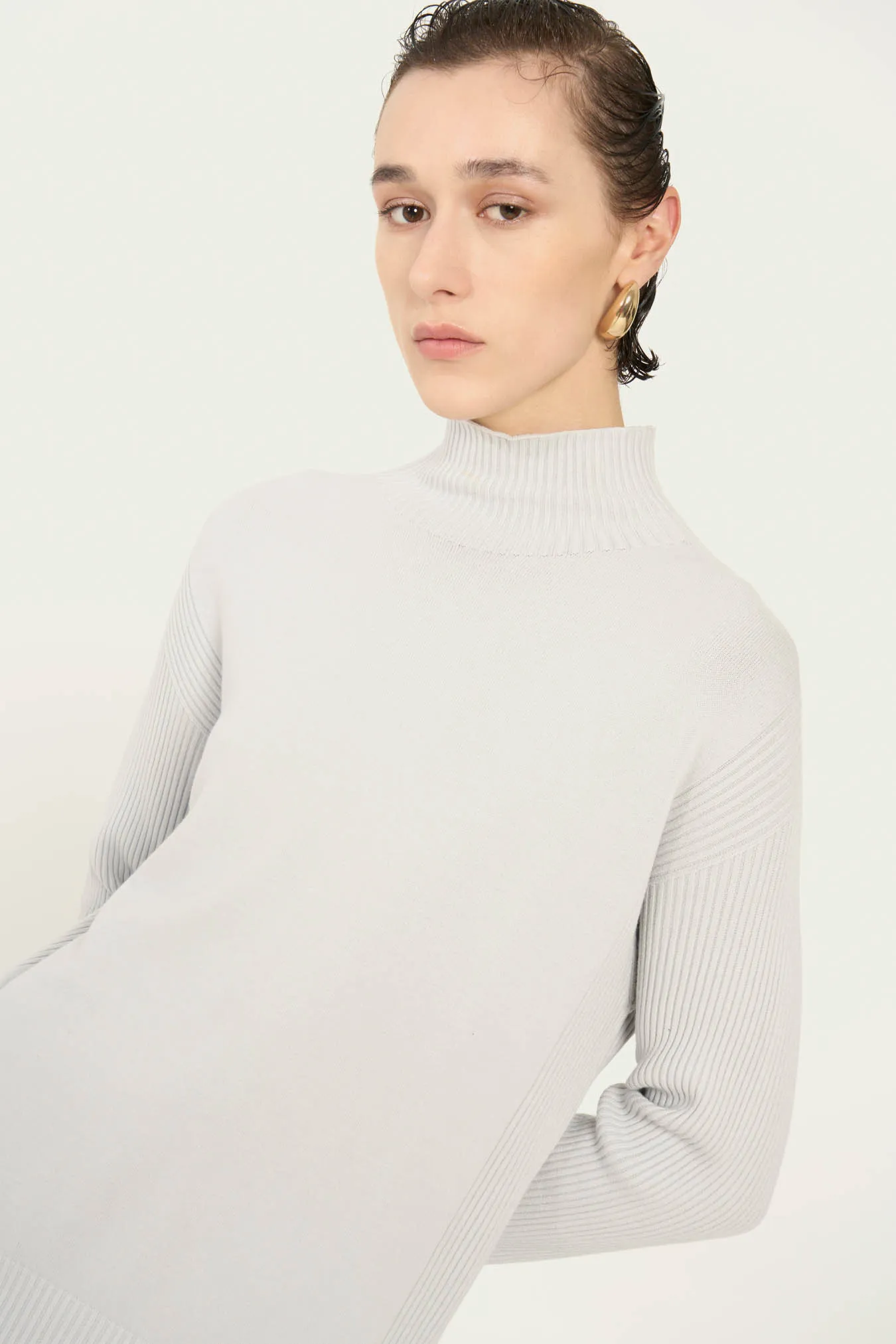 Vicario Cinque Maglia Over Collo Cratere In Viscosa Marta