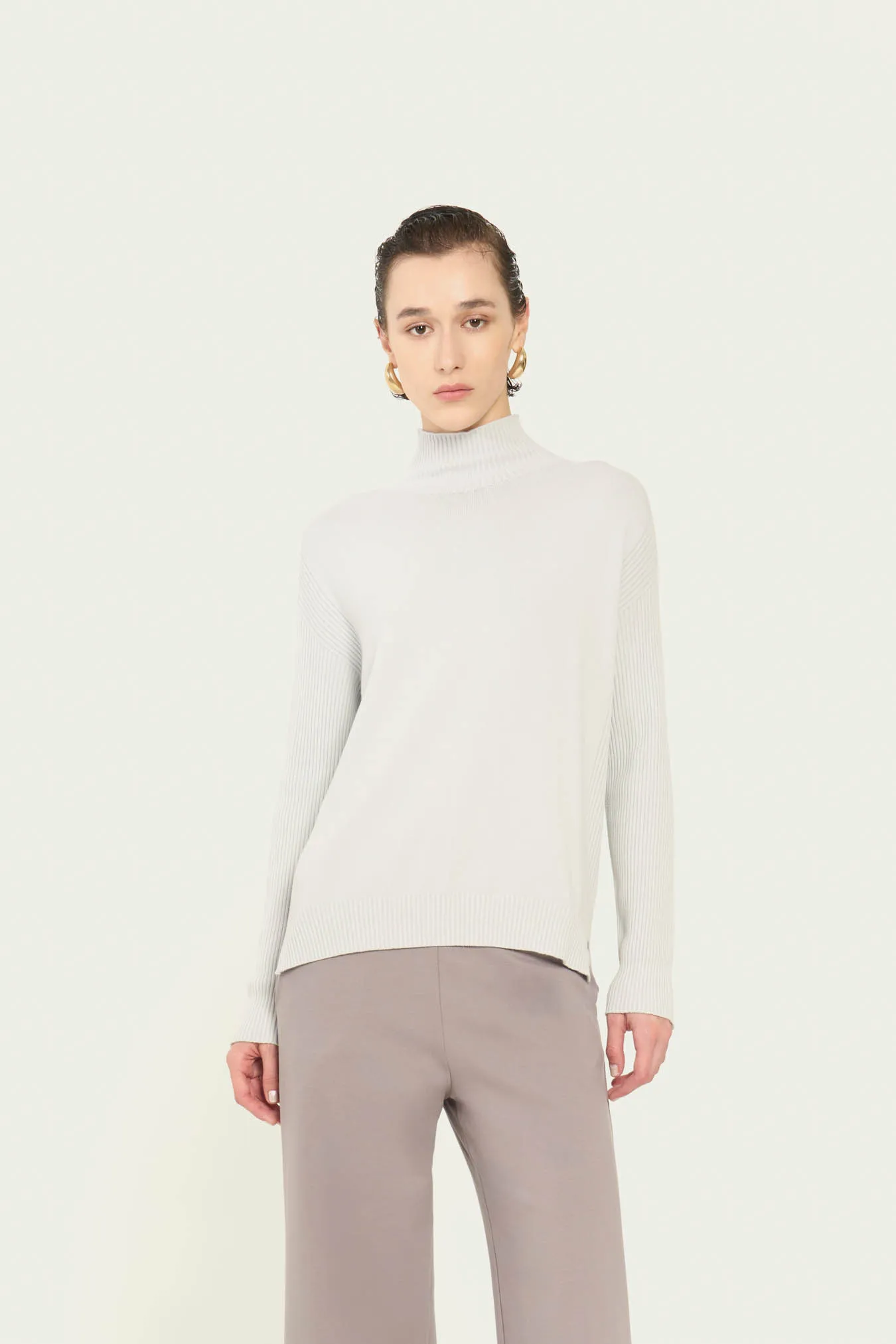 Vicario cinque Maglia over collo cratere in viscosa Marta