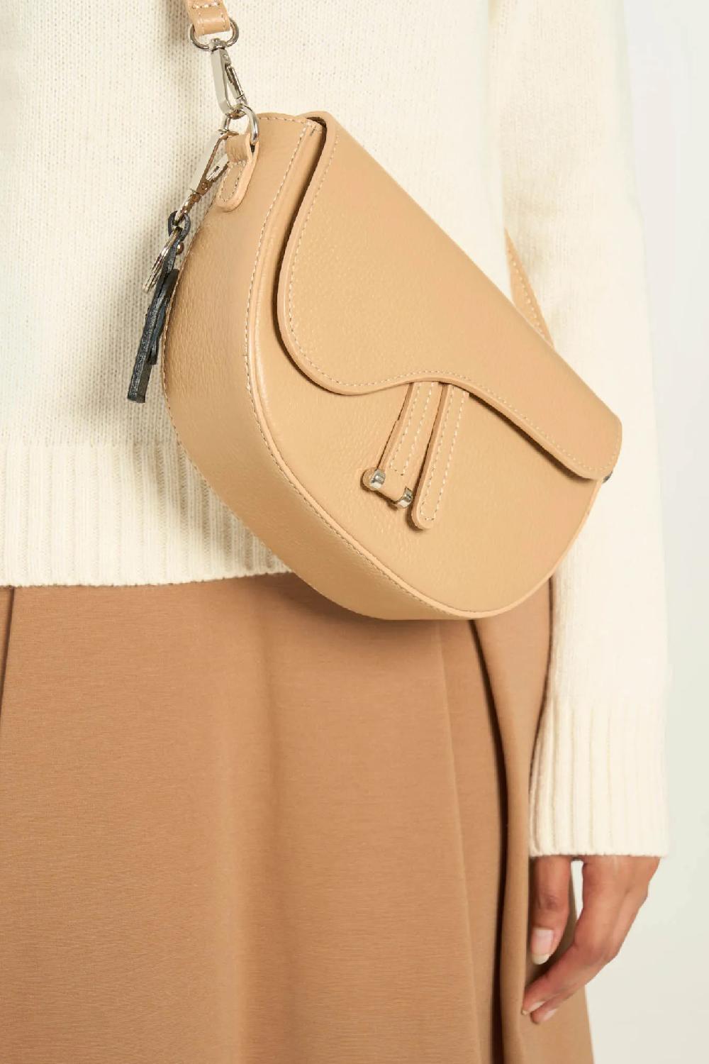 Vicario cinque Pochette in Vera Pelle con Tracolla - Briella