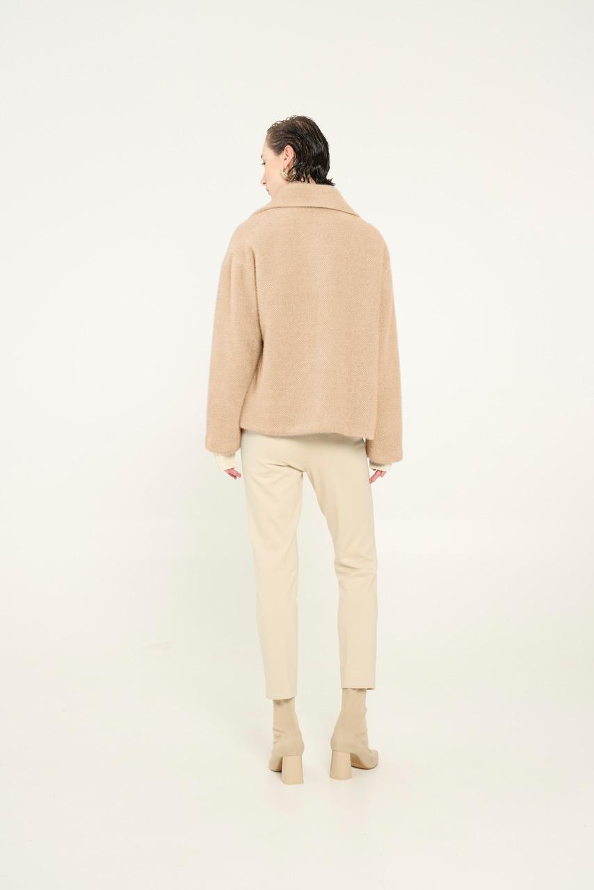 Vicario Cinque Cappotto Corto Monopetto Ceanna