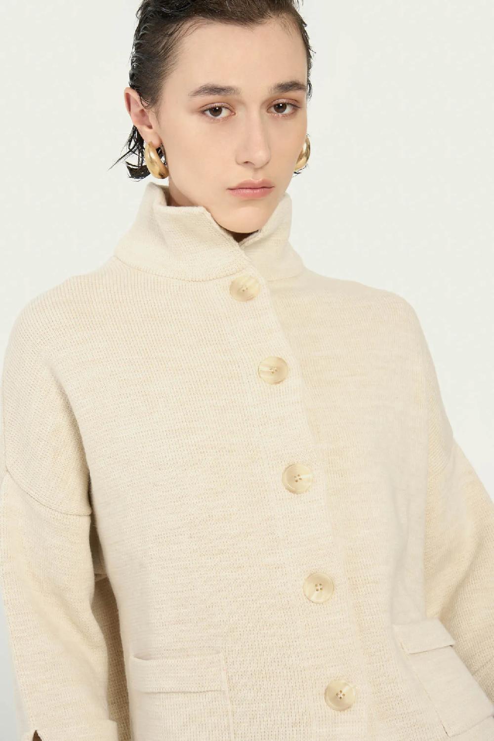 Vicario Cinque Giacca In Lana E Alpaca Musc