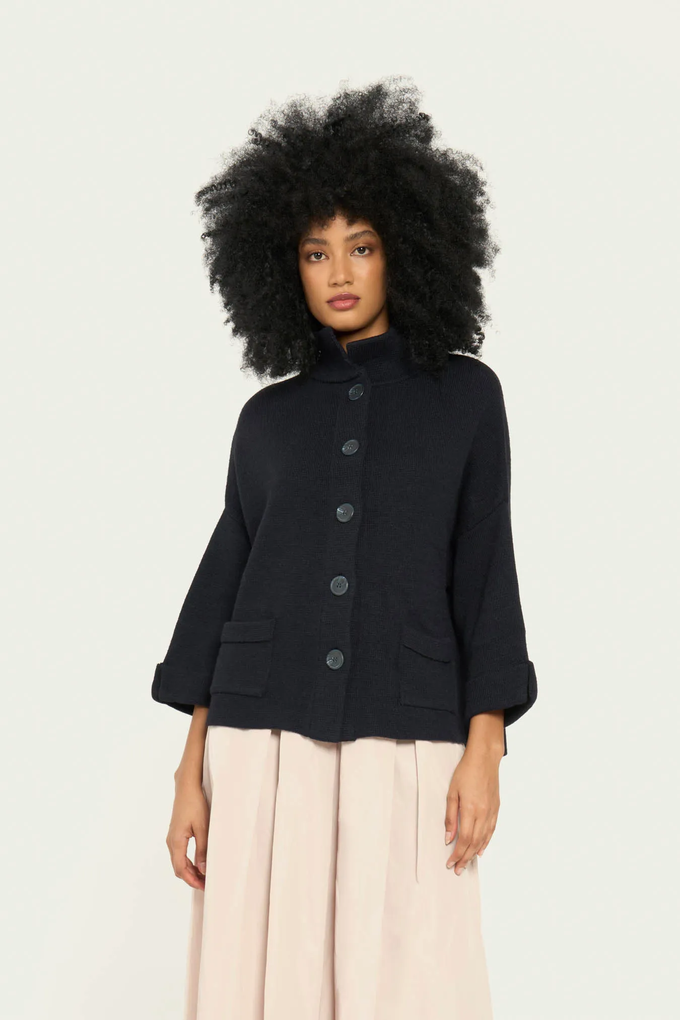 Vicario Cinque Giacca In Lana E Alpaca Musc