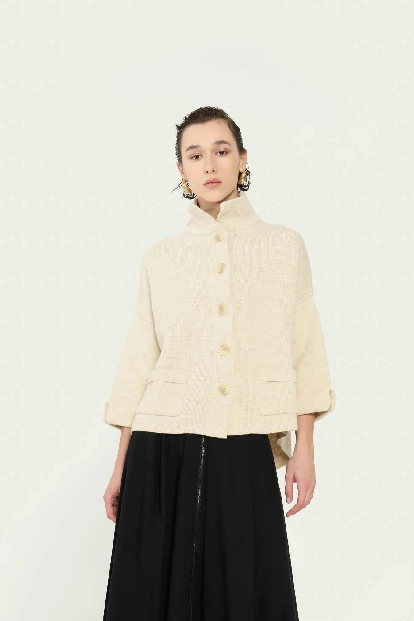 Vicario cinque Giacca in lana e alpaca Musc