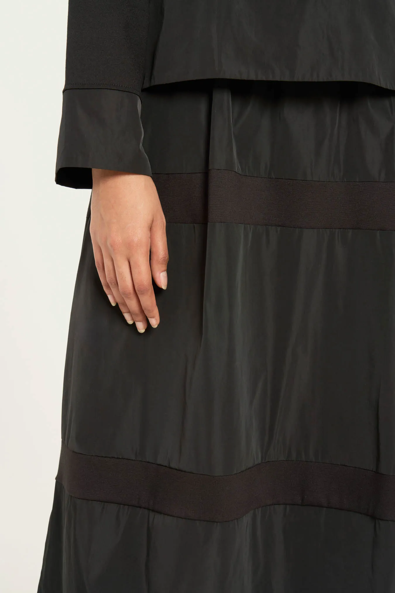 Vicario Cinque Gonna Midi A Palloncino Nera Gita