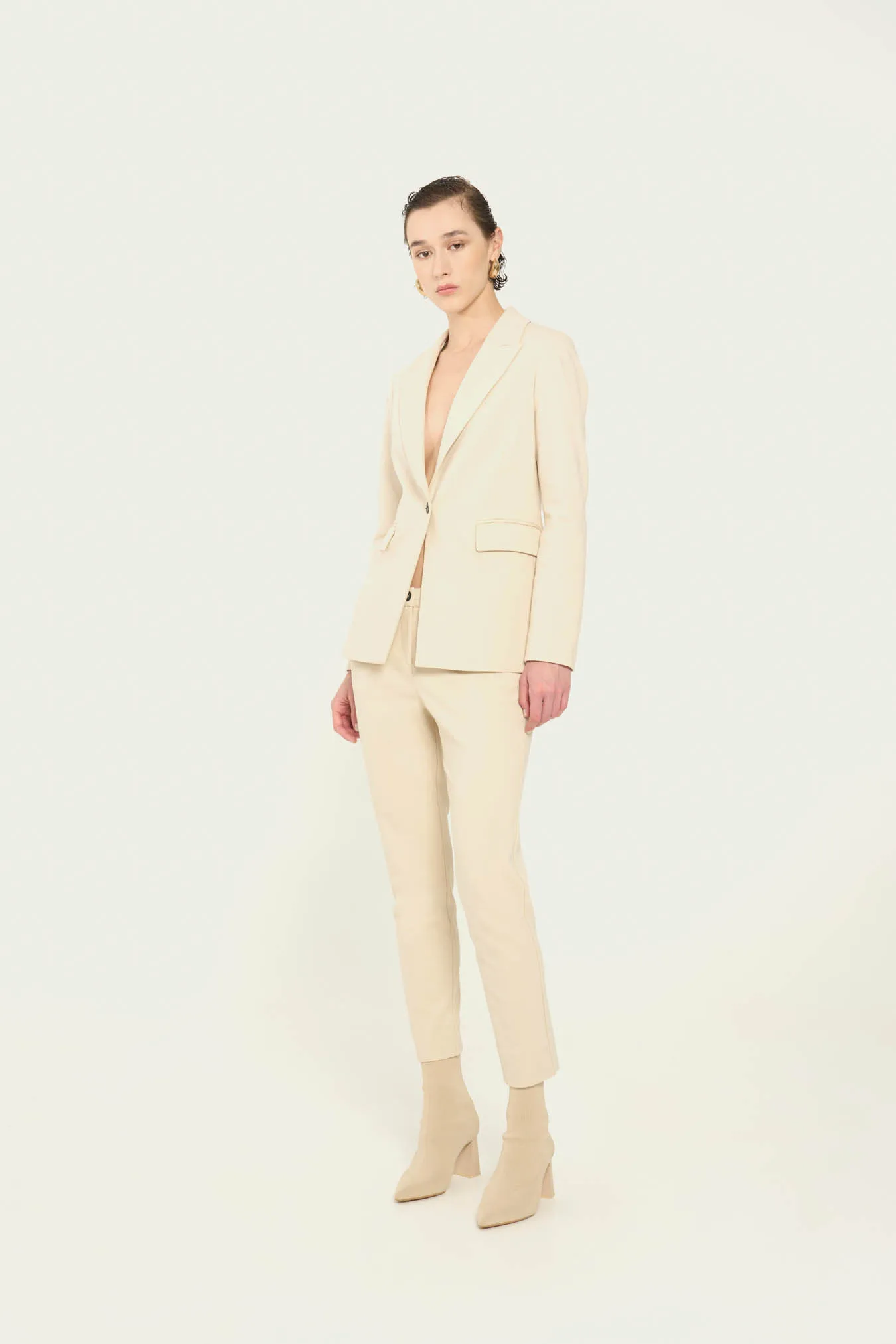 Vicario Cinque Pantalone Chino In Punto Milano Pia