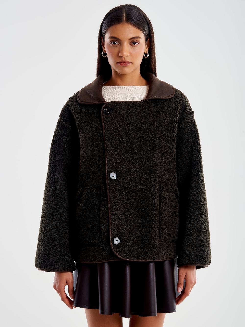 Vicolo Giubbotto Effetto Scamosciato Double Face – Vicolo