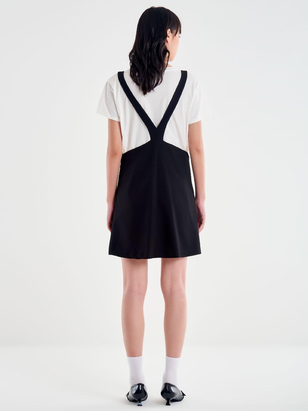 Vicolo Abito A Trapezio Con T-Shirt Nero