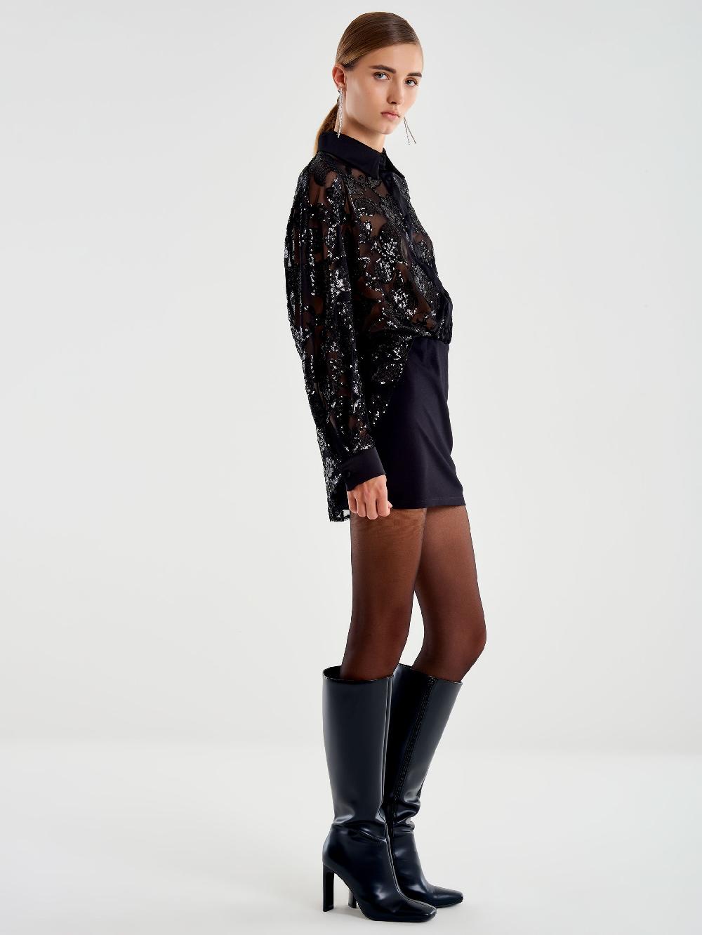 Vicolo Abito Combinato con Arriccio Nero