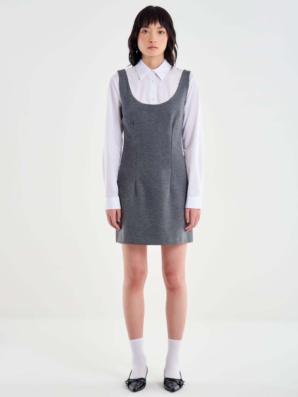 Vicolo Abito Mini Tubino Grigio