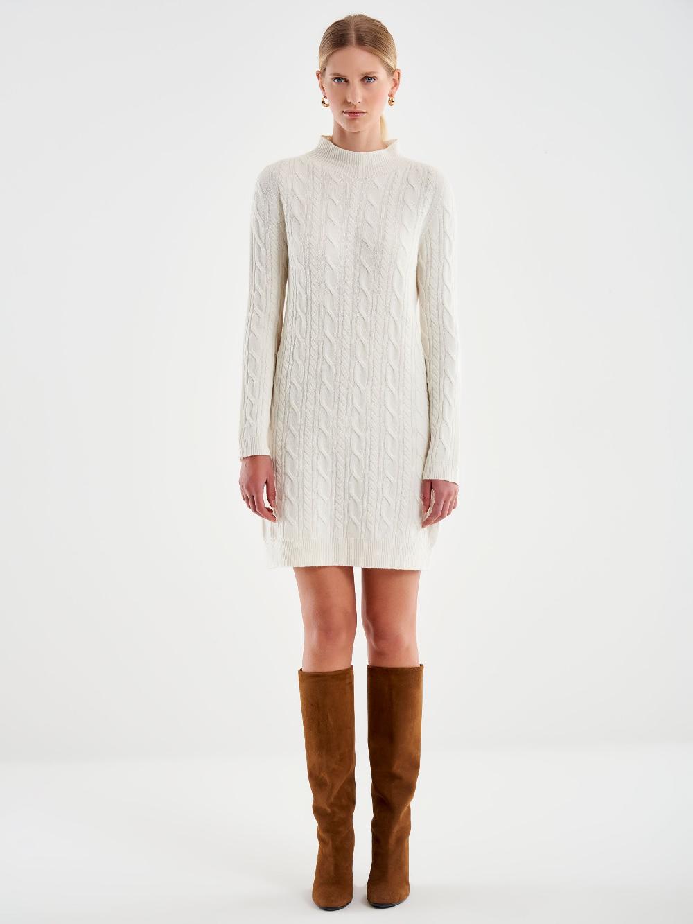 Vicolo Abito Trecce Collo Alto Naturale