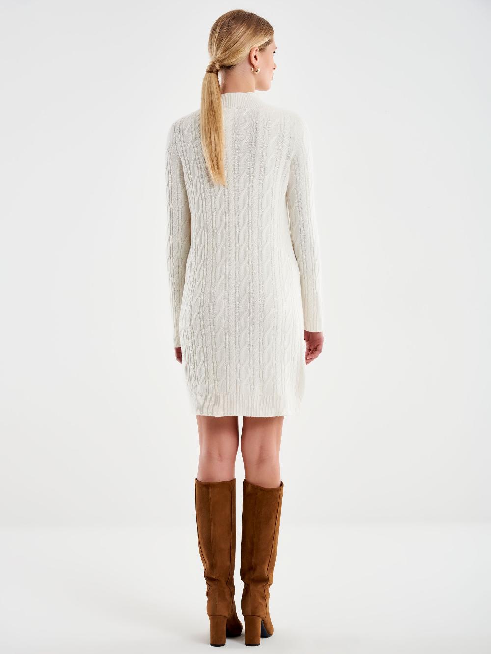 Vicolo Abito Trecce Collo Alto Naturale