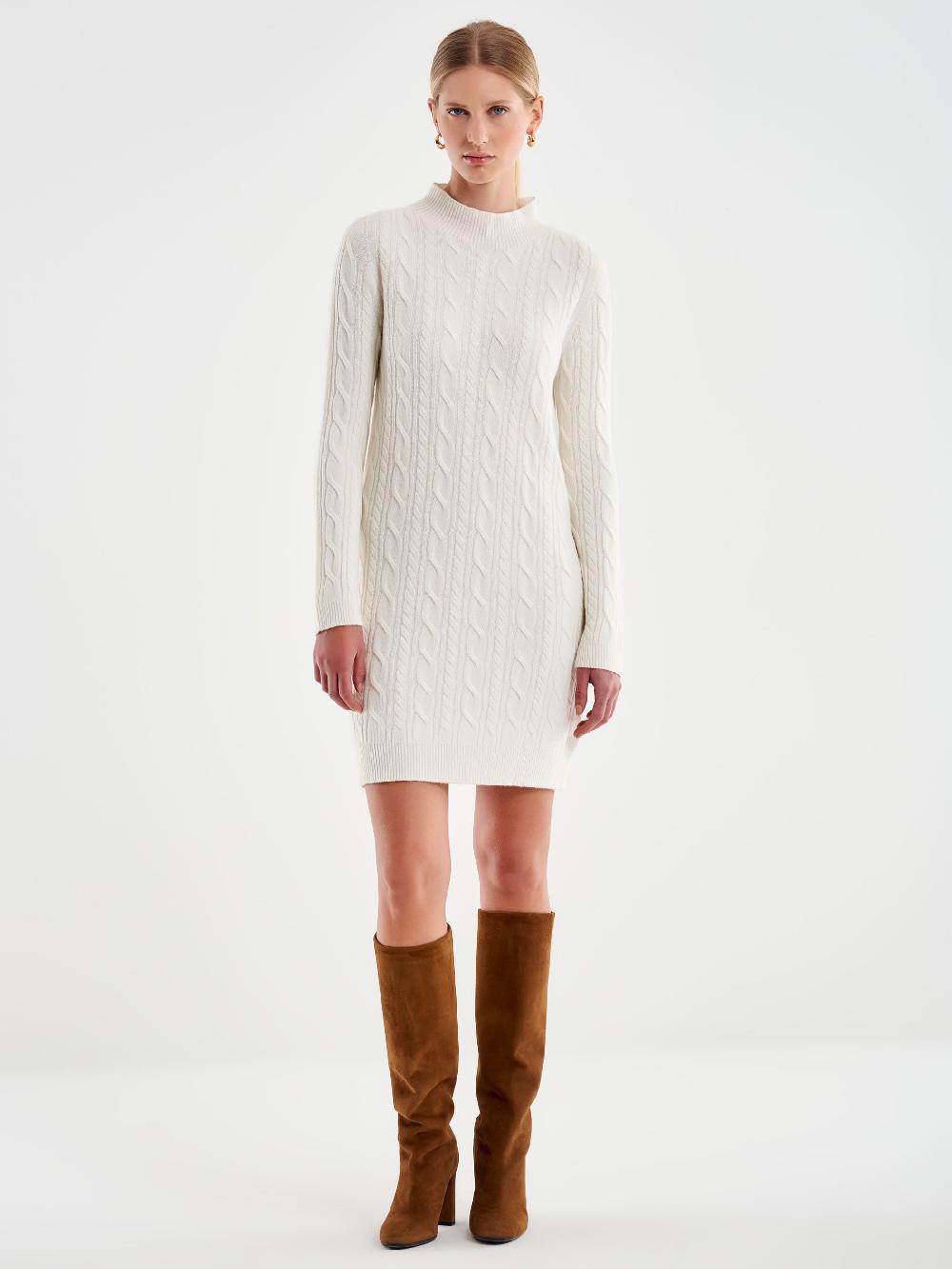 Vicolo Abito Trecce collo Alto Naturale