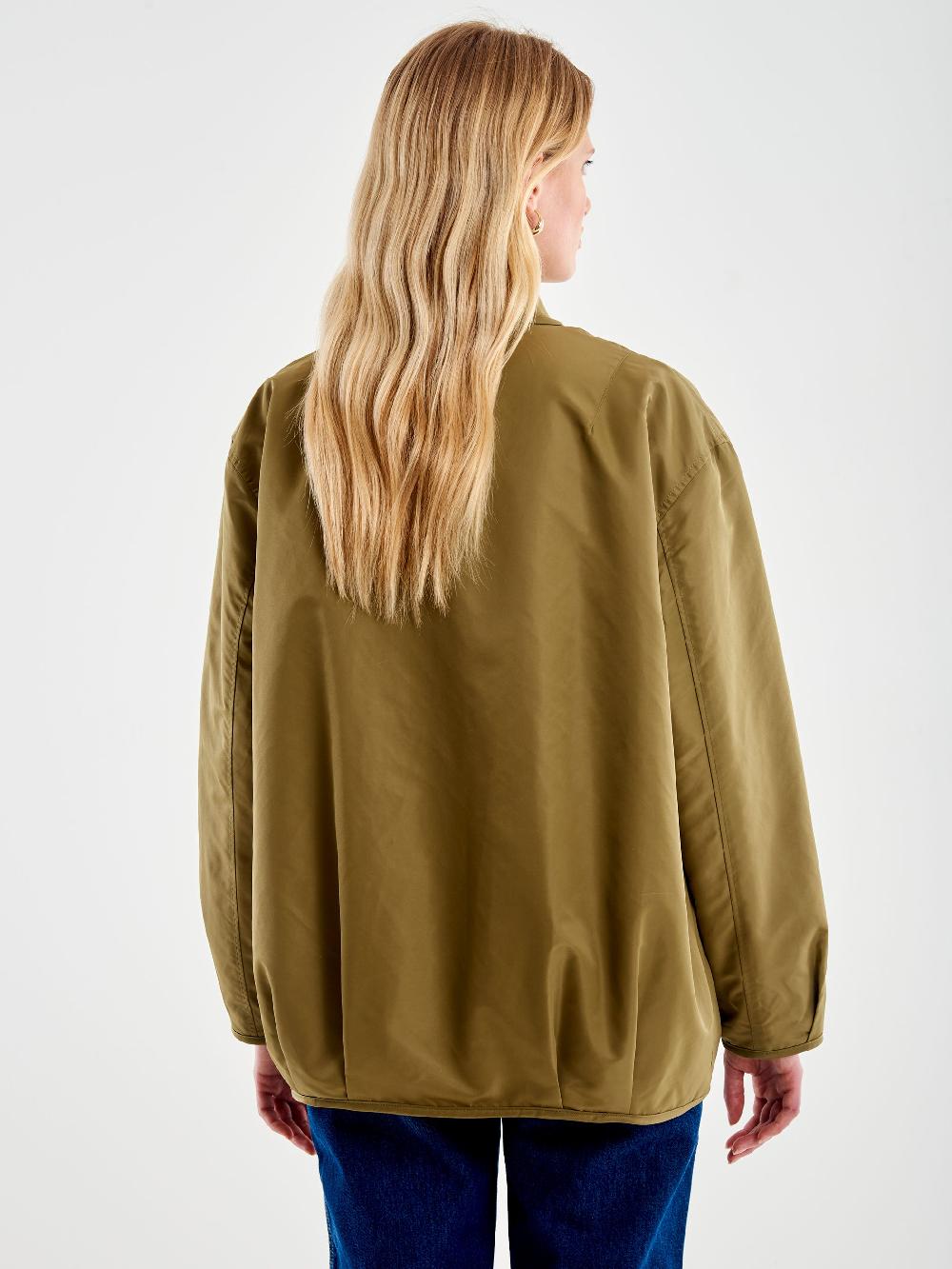 Vicolo Bomber Oversized Double Face Militare