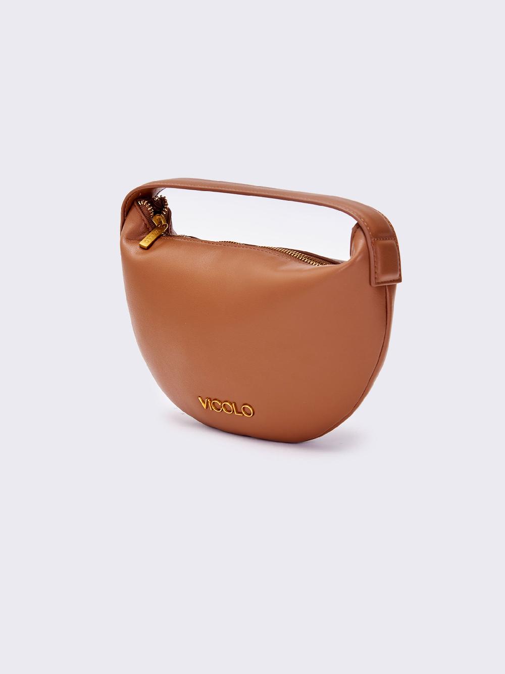 Vicolo Borsa Croissant Cammello