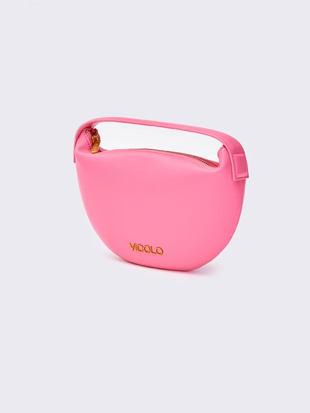 Vicolo Borsa Croissant Fucsia