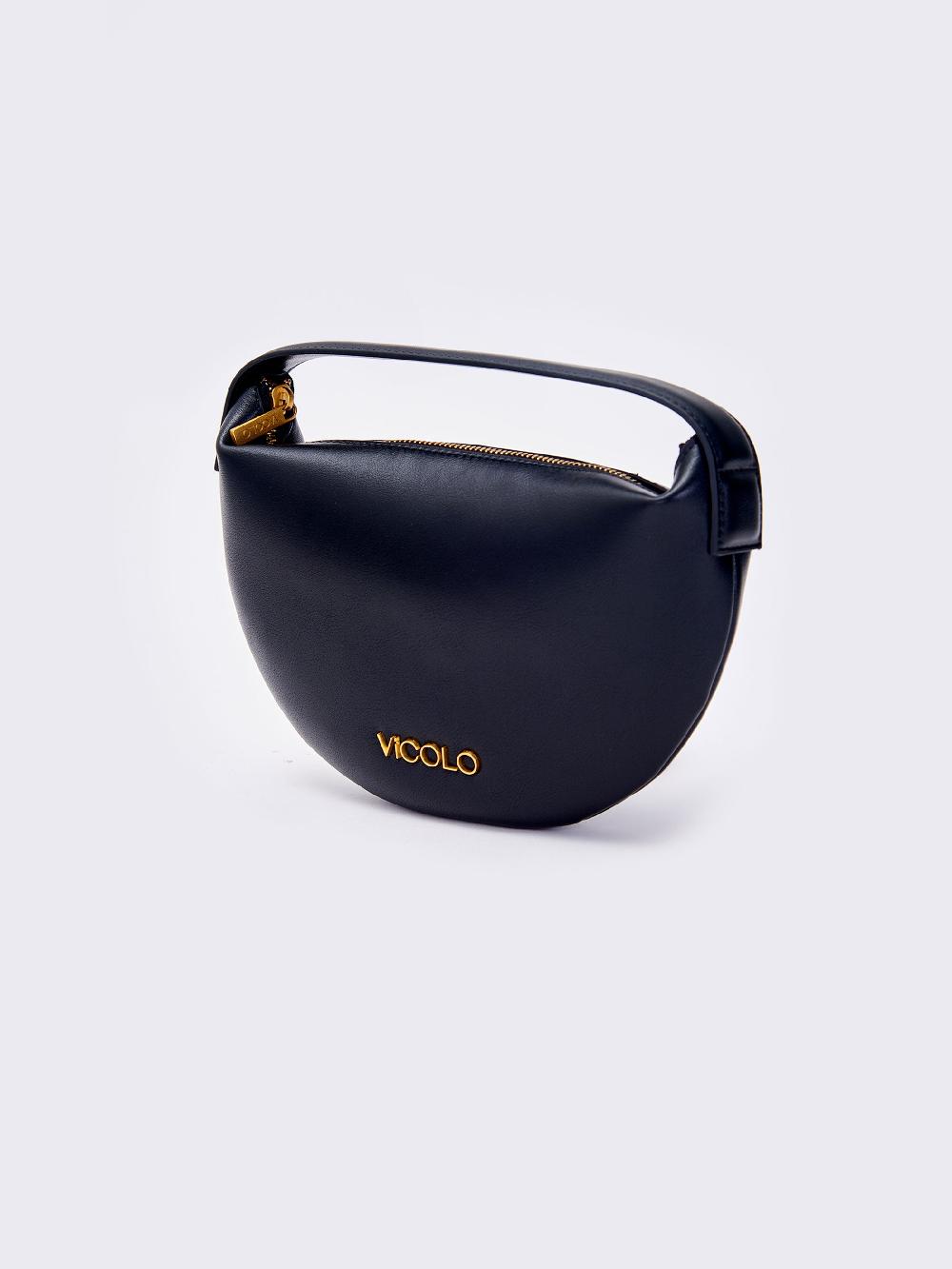 Vicolo Borsa Croissant Nero