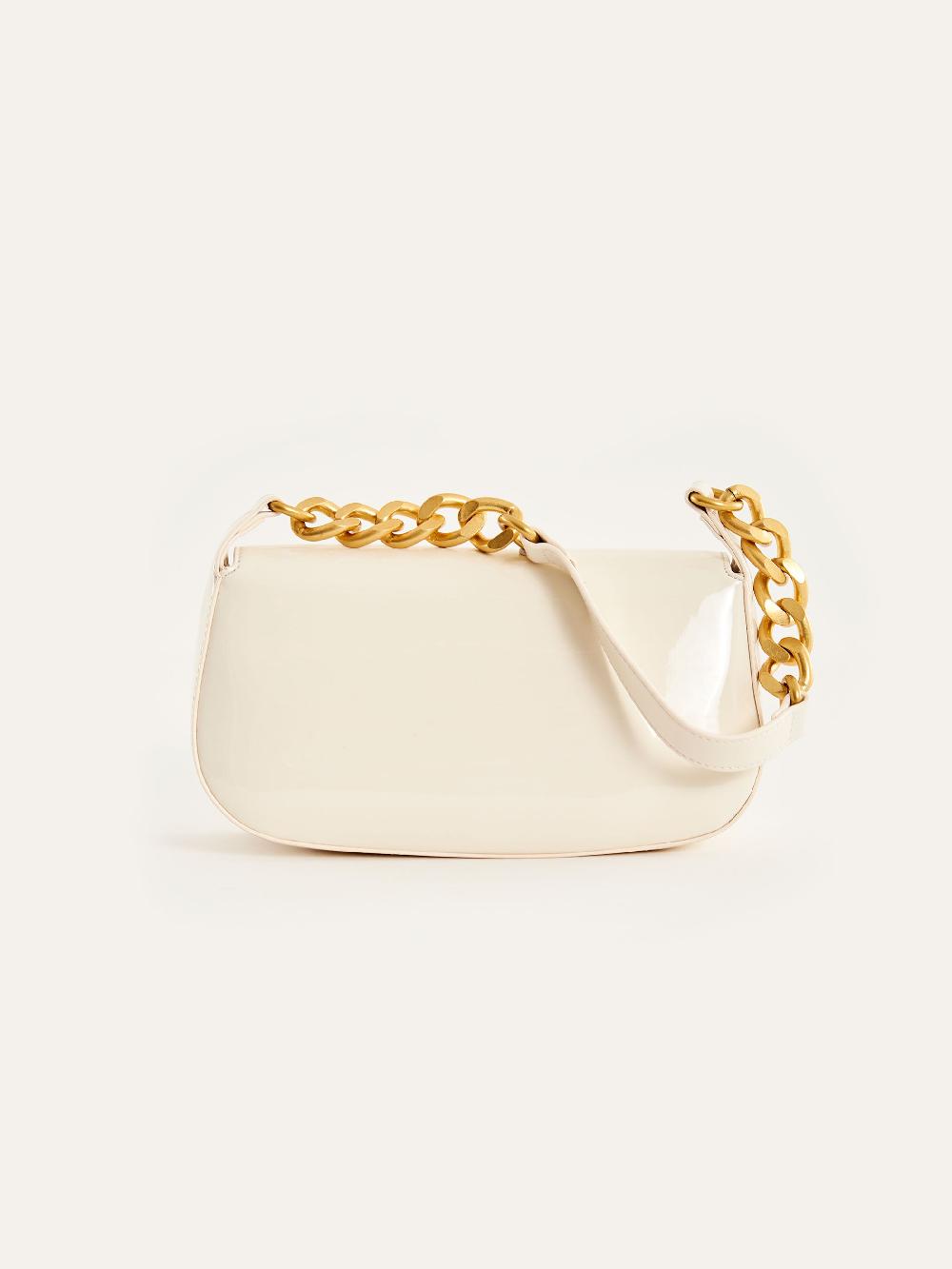 Vicolo Borsa Glossy Piccadilly Bianco