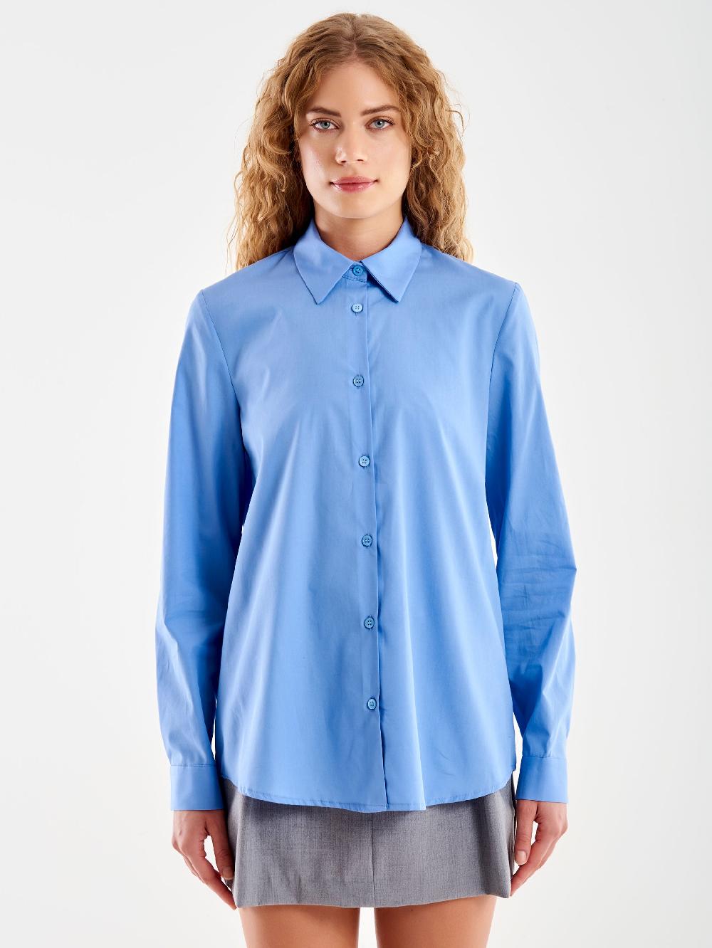 Vicolo Camicia Basic Azzurro