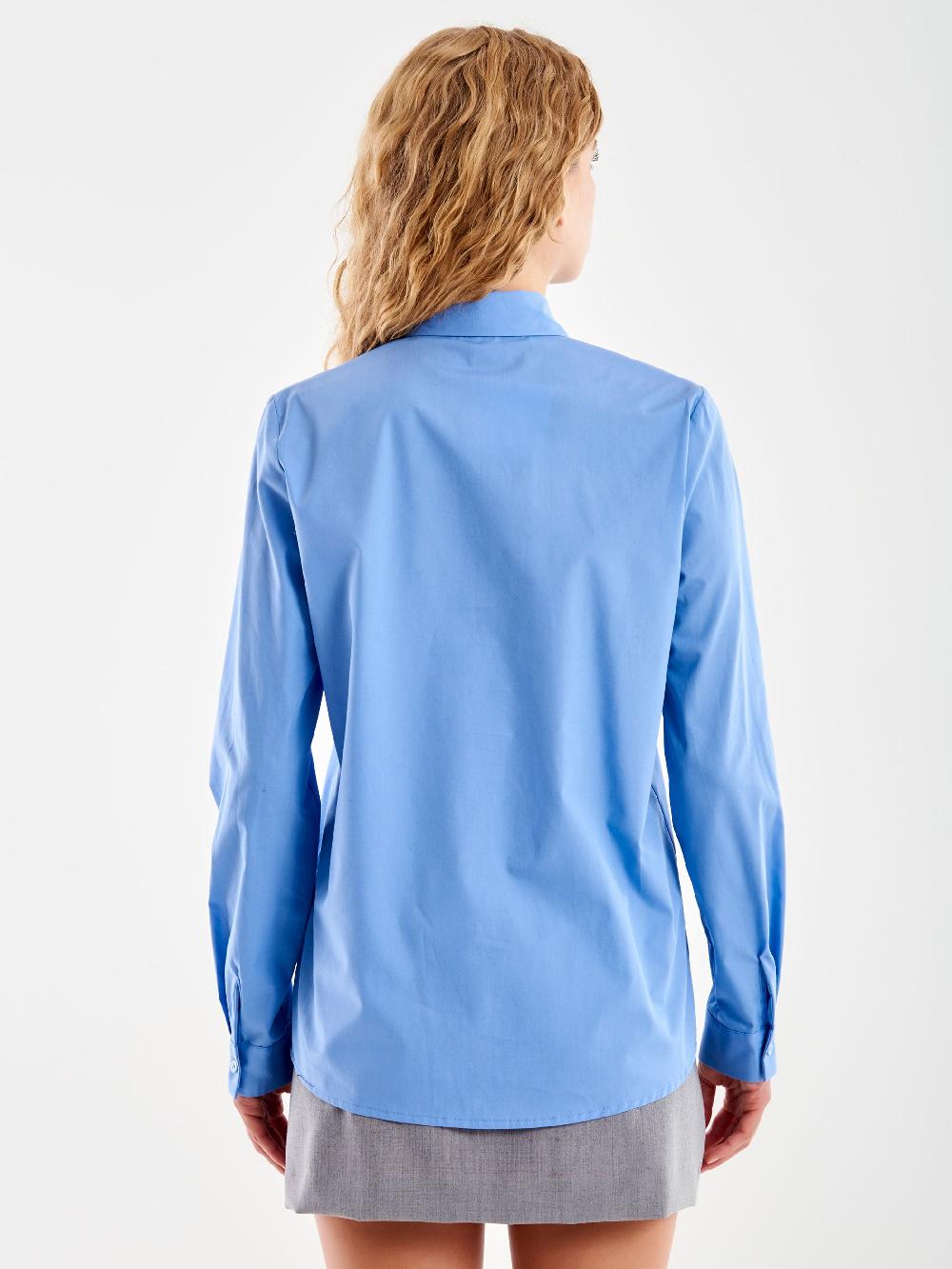 Vicolo Camicia Basic Azzurro