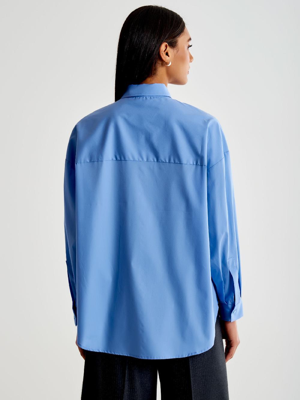 Vicolo Camicia Con Cravatta A Righe Azzurro