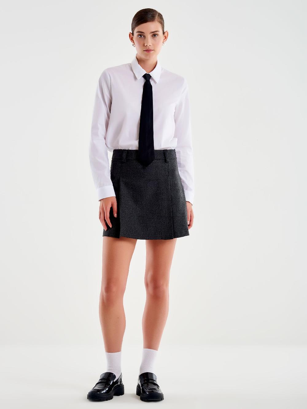 Vicolo Camicia con Cravatta Bianco