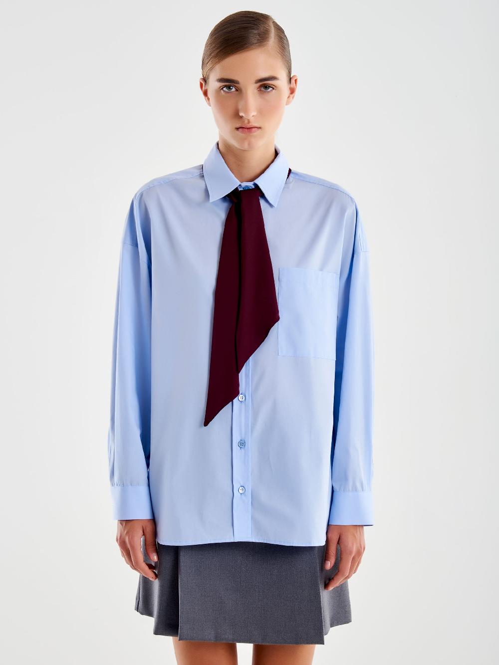 Vicolo Camicia Con Lavalliere Azzurro