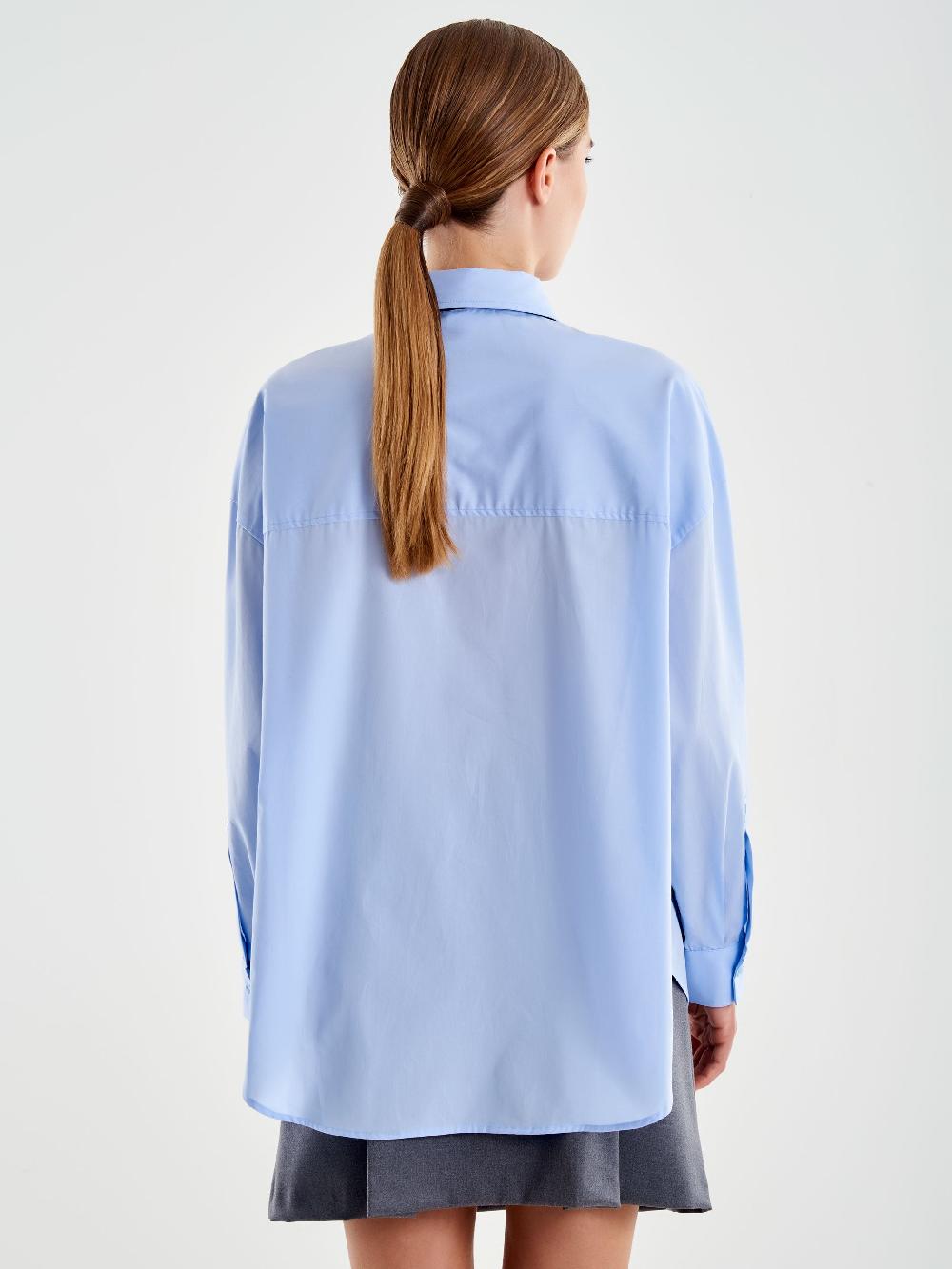 Vicolo Camicia Con Lavalliere Azzurro