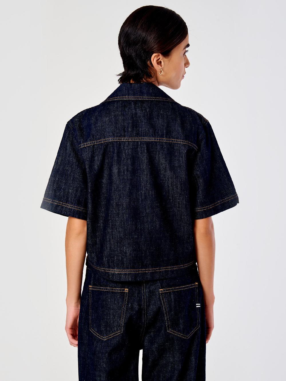 Vicolo Camicia Denim Cropped – Vicolo