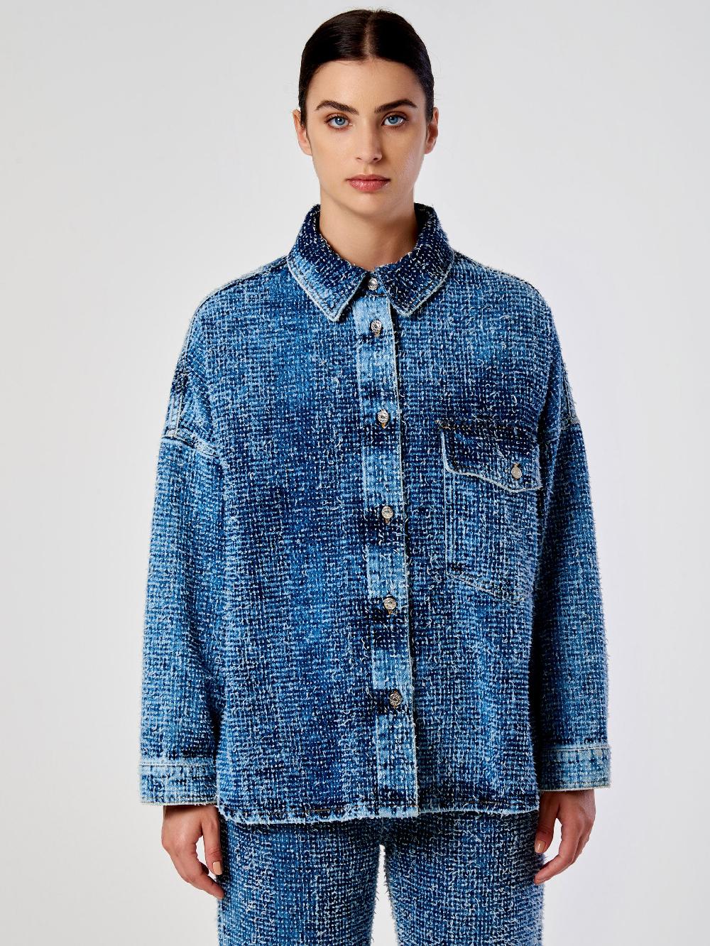 Vicolo Camicia In Denim OverBlu