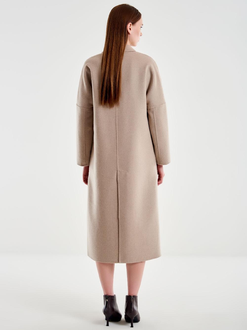 Vicolo Cappotto Doppiopetto Basic Lungo Tortora