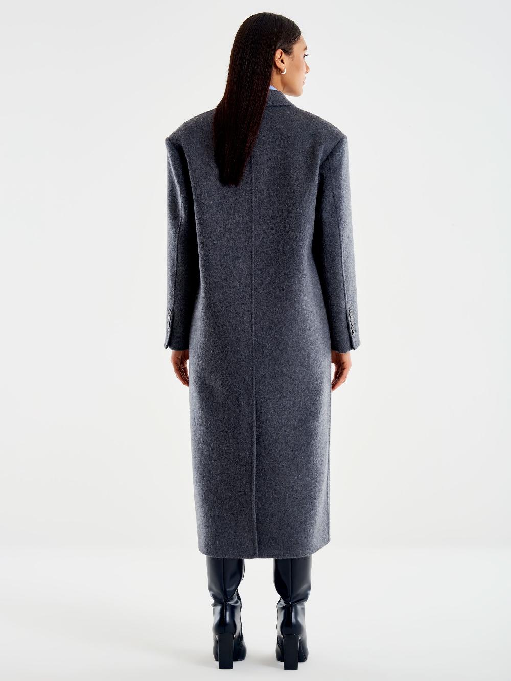 Vicolo Cappotto Maxi Spalle Grigio