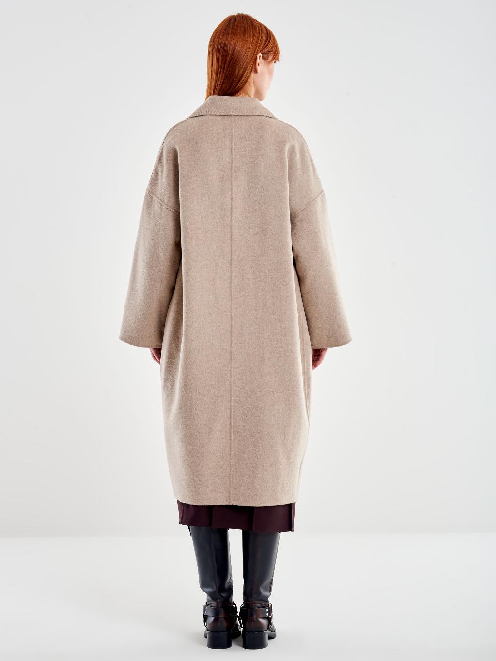 Vicolo Cappotto Oversized Fango