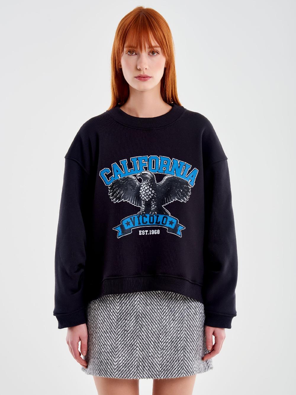 Vicolo Felpa "California" Grigo