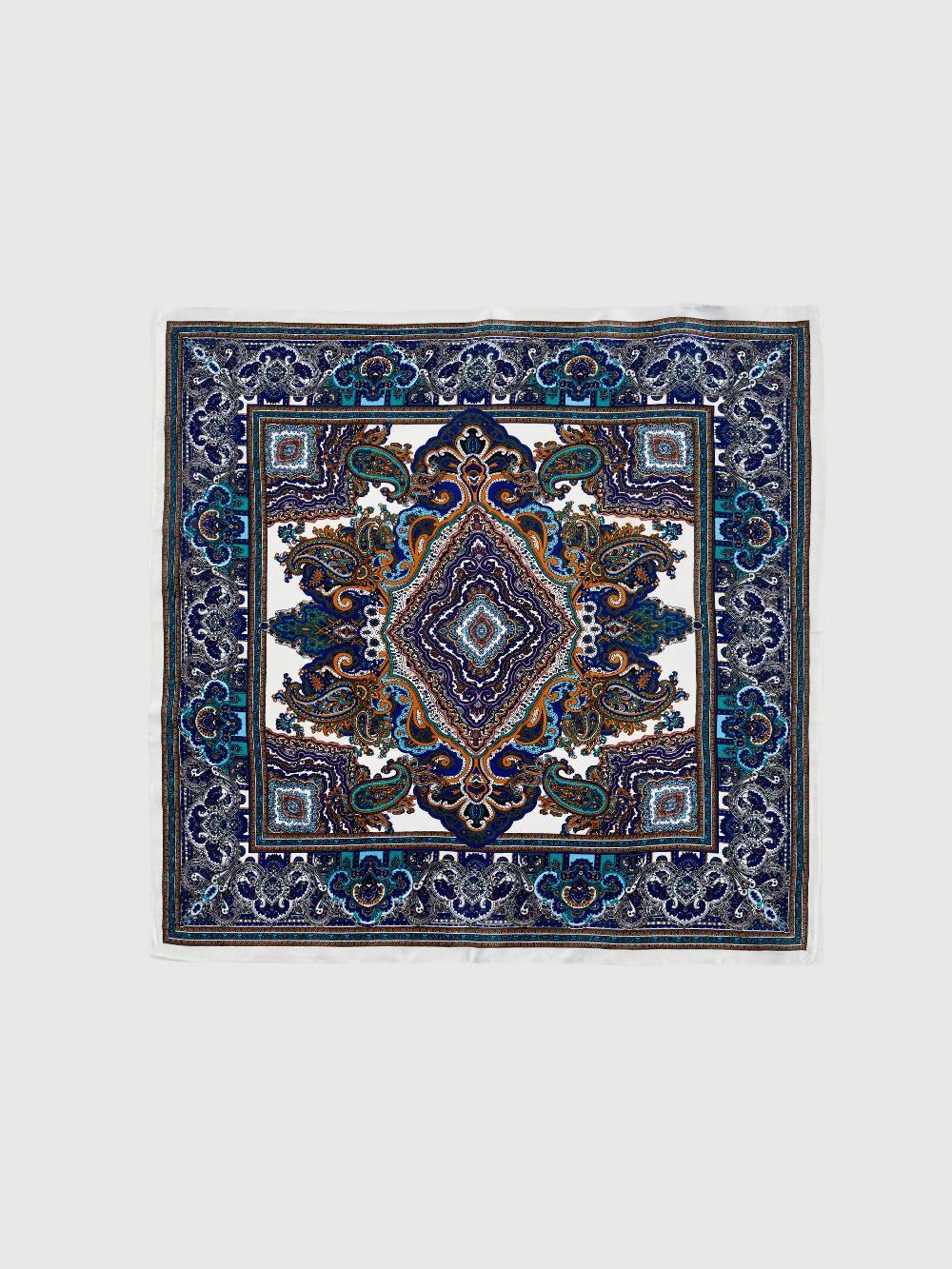 Vicolo Foulard In Seta Blu