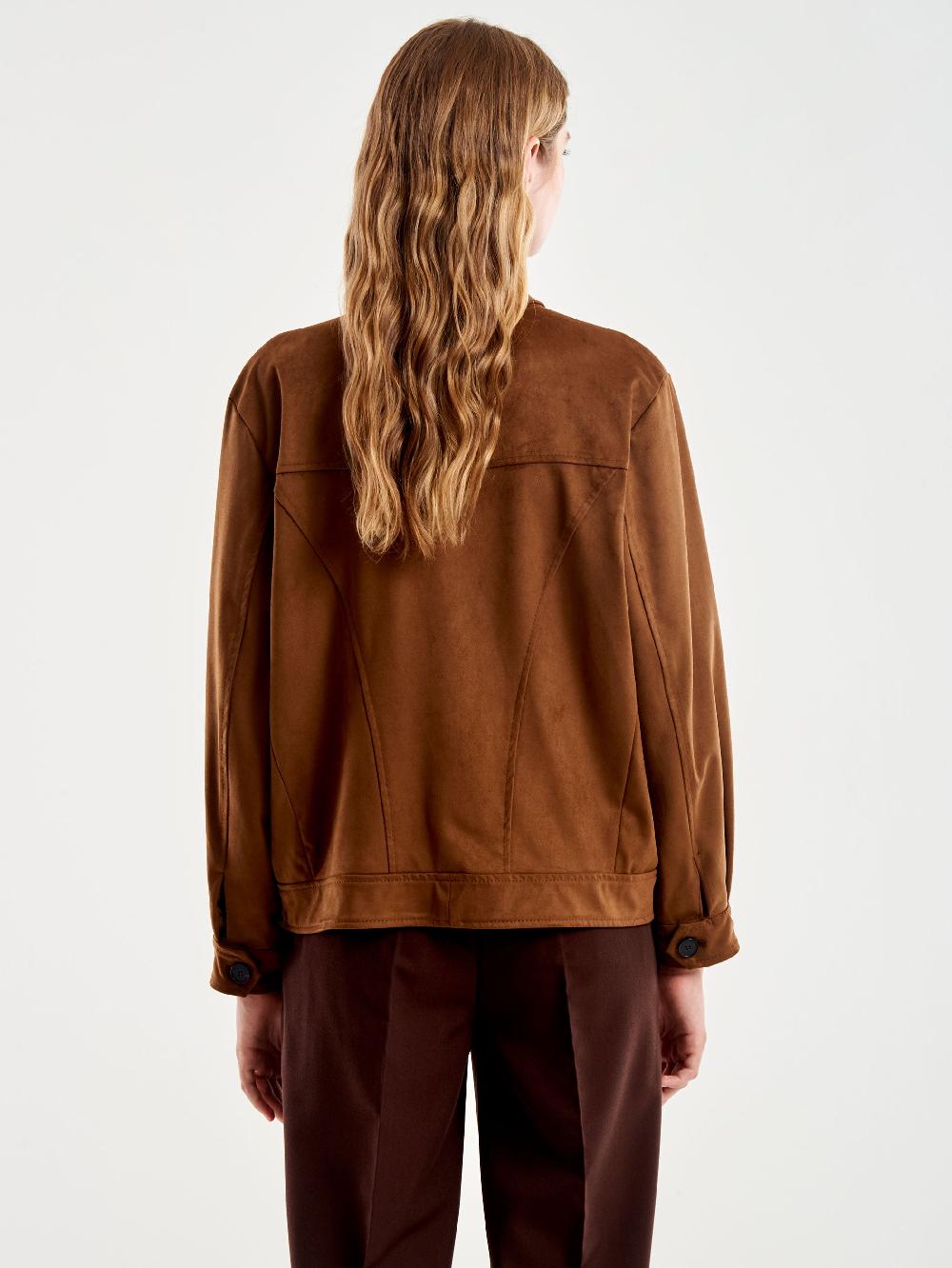 Vicolo Giacca In Alcantara Beige