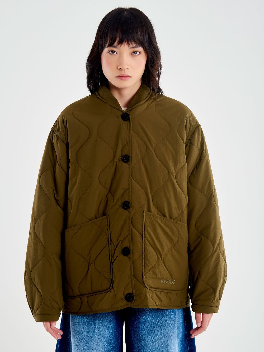 Vicolo Giacca Trapuntata Verde