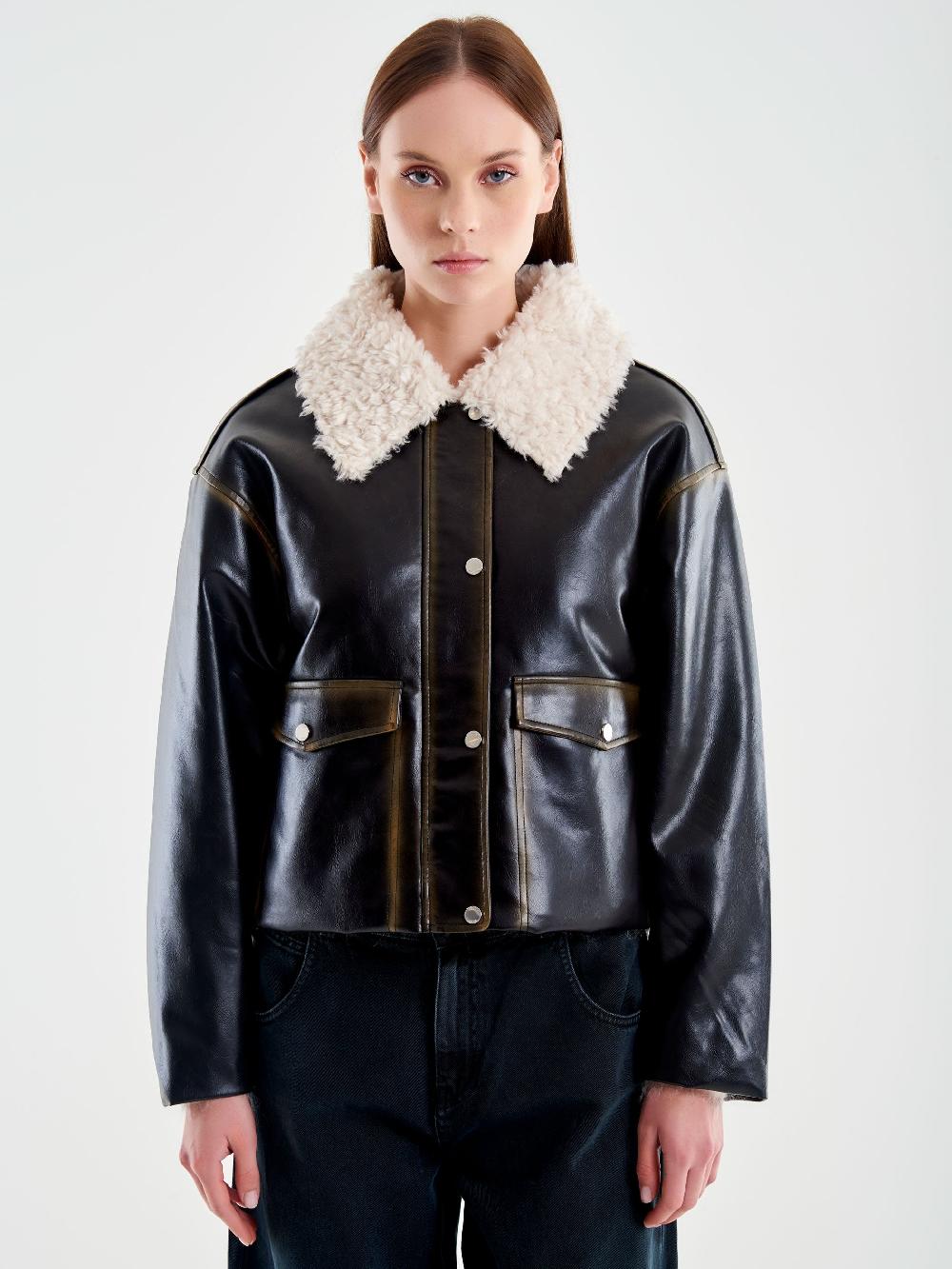 Vicolo Giubbotto Effetto Sfumato Moro