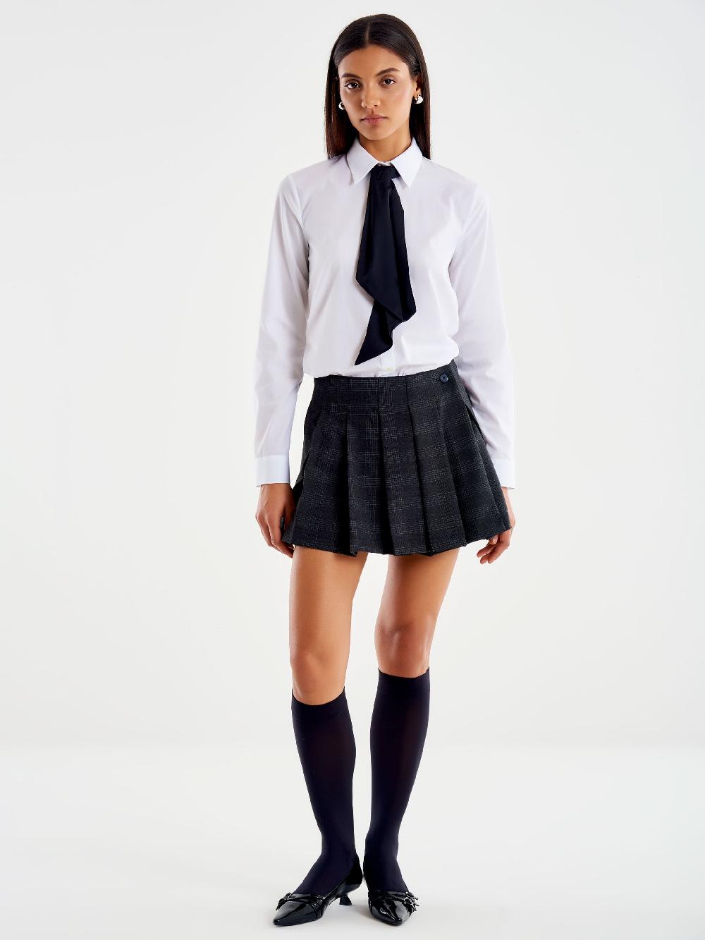 Vicolo Gonna Mini a Portafoglio Grigio