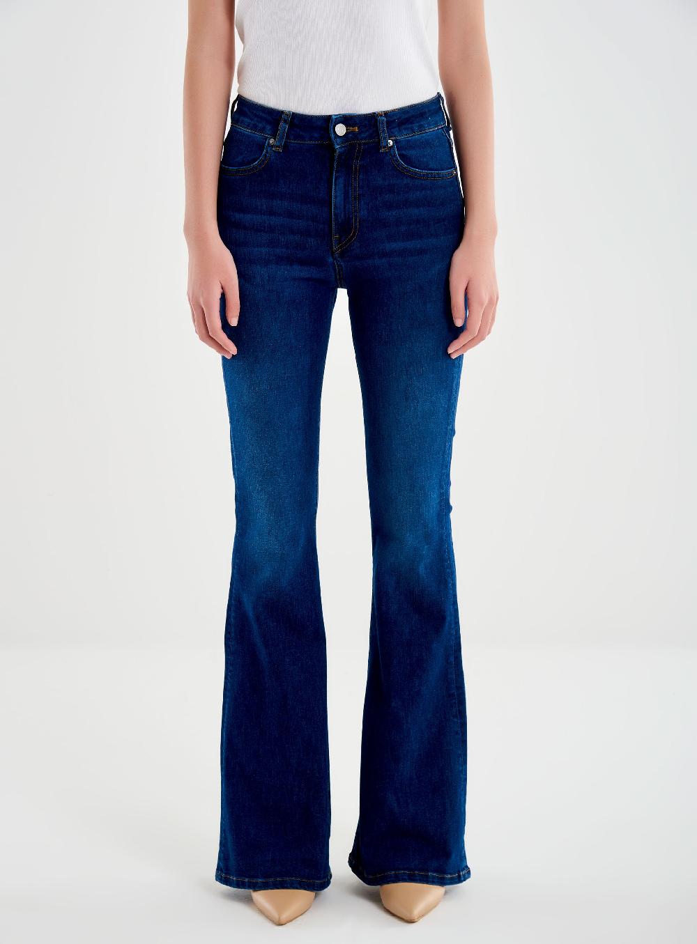 Vicolo Icon Jeans Gisele Flare Blu