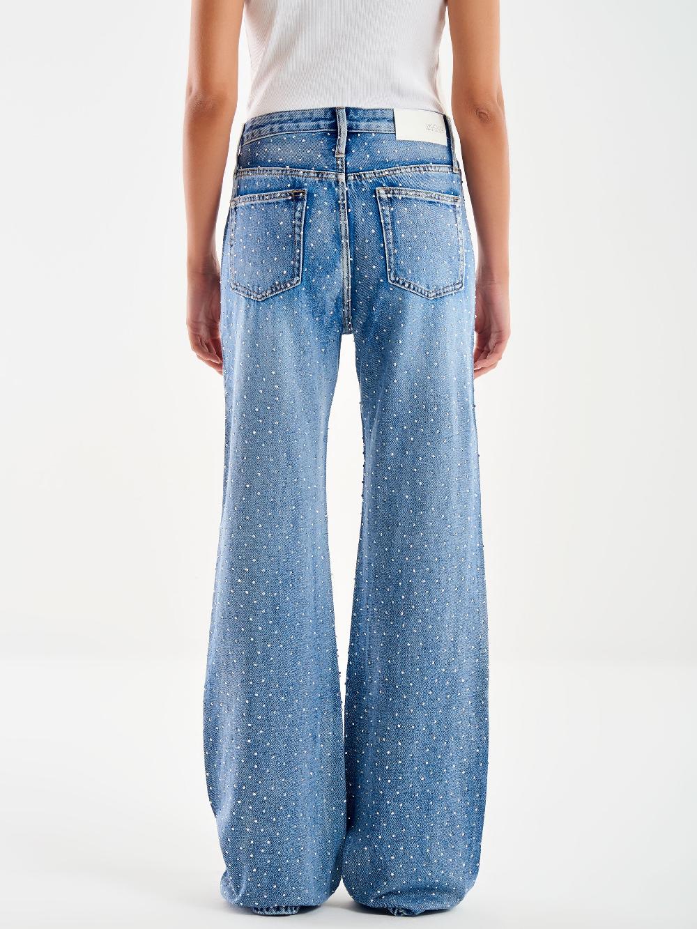 Vicolo Jeans Amber Con Strass Blu