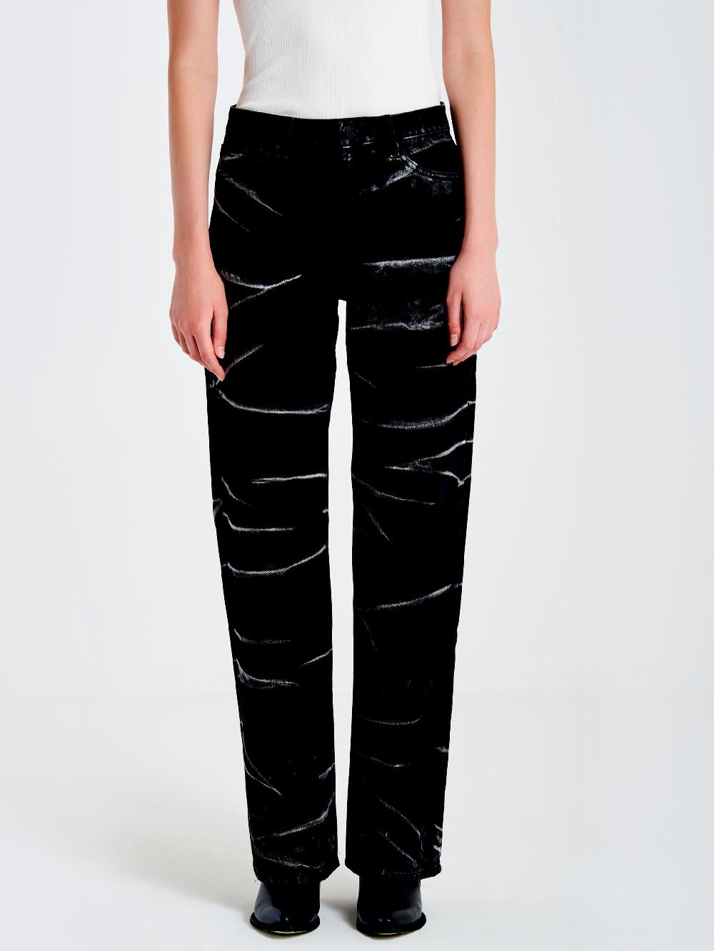 Vicolo Jeans Icon Alex Effetto ZebratoNero