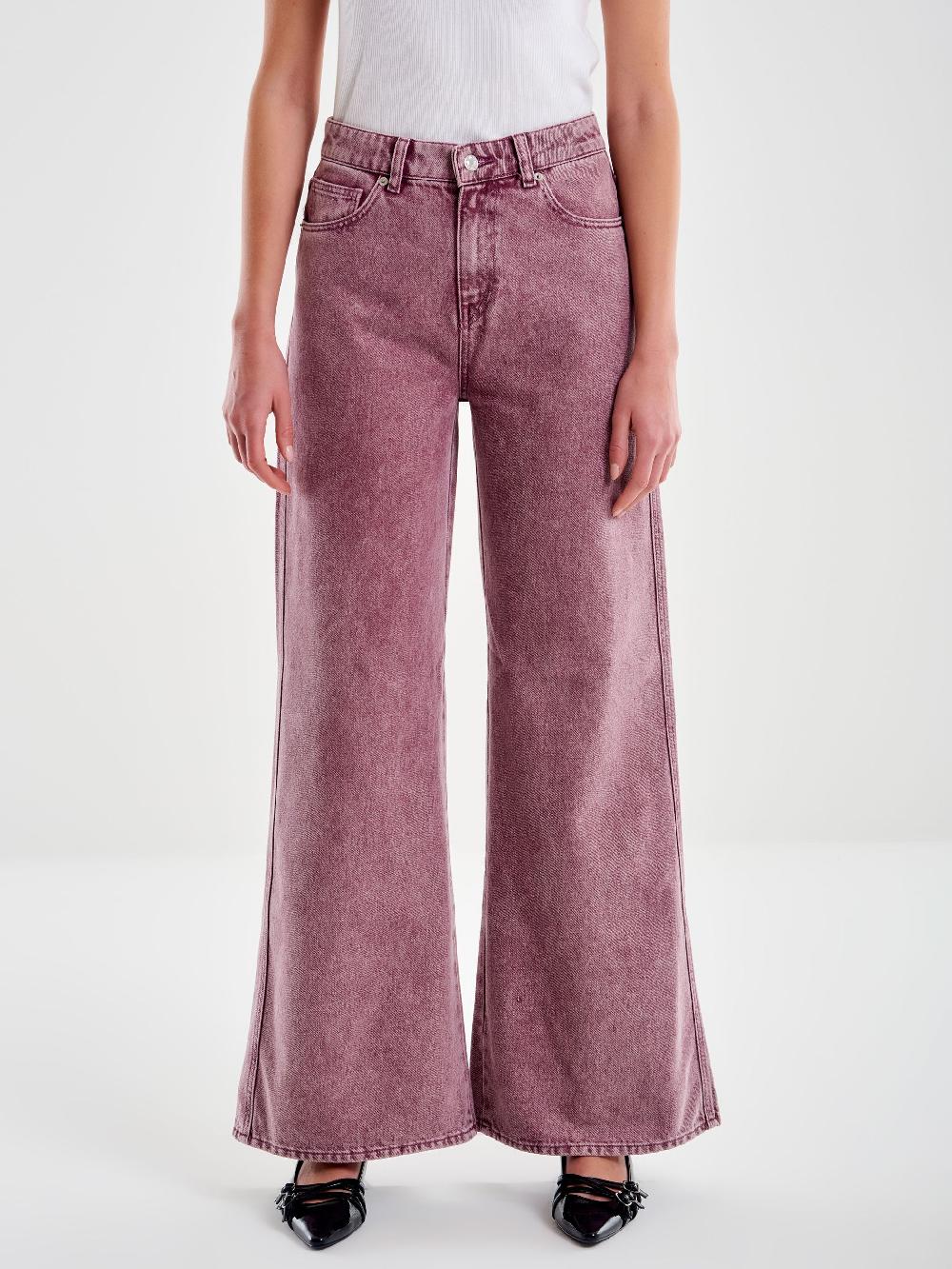 Vicolo Jeans Kia Wide Leg Bordeaux Bordeaux
