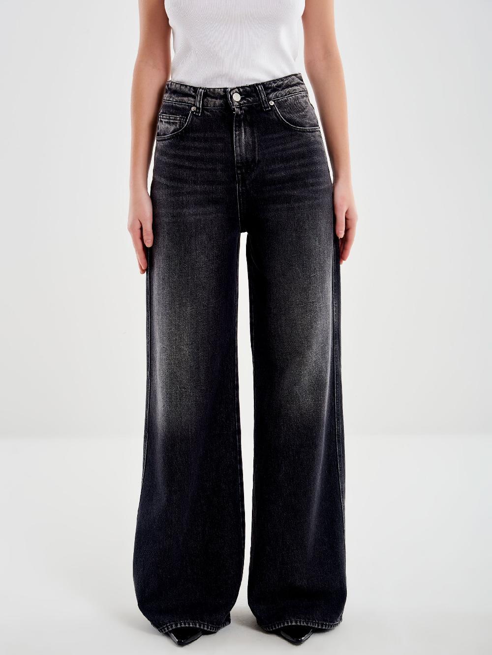 Vicolo Jeans Kia Wide Leg Nero