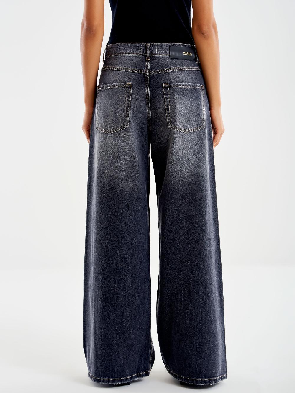 Vicolo Jeans Margaret Ampio Nero