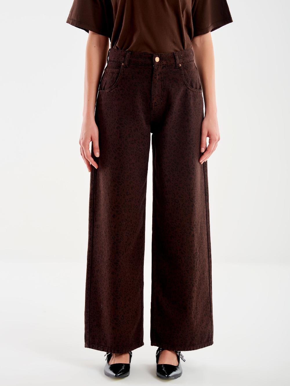 Vicolo Jeans Mia Animalier Moro