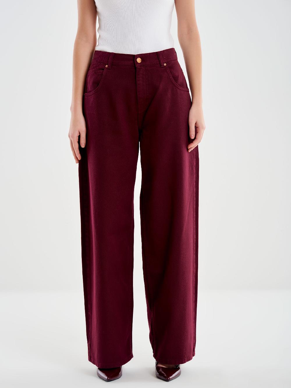 Vicolo Jeans Mia Relaxed Bordeaux Bordeaux