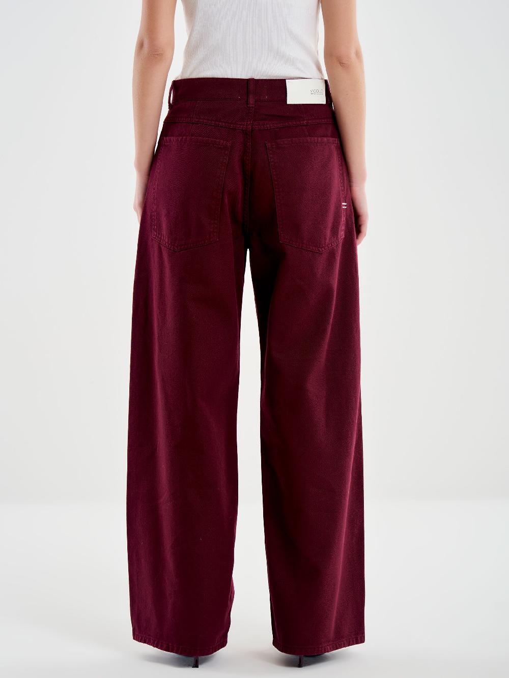 Vicolo Jeans Mia Relaxed Bordeaux Bordeaux